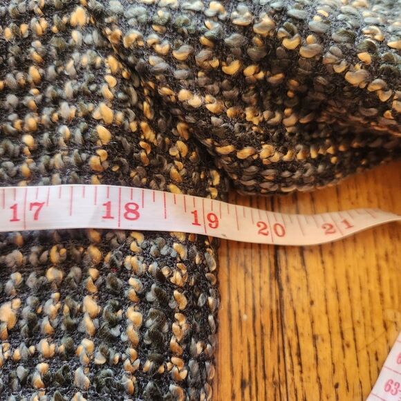 Pendleton Vintage Pleather Trim‎ Tweed Blazer Jacket Green, Gold & Black Size 10 - Picture 5 of 10